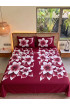 Hand Painted Rayon Bedsheet Set King Size Hand Painted Rayon Bedsheet Set King Size